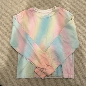 Athleta Girl Pastel Tie-dye sweat shirt